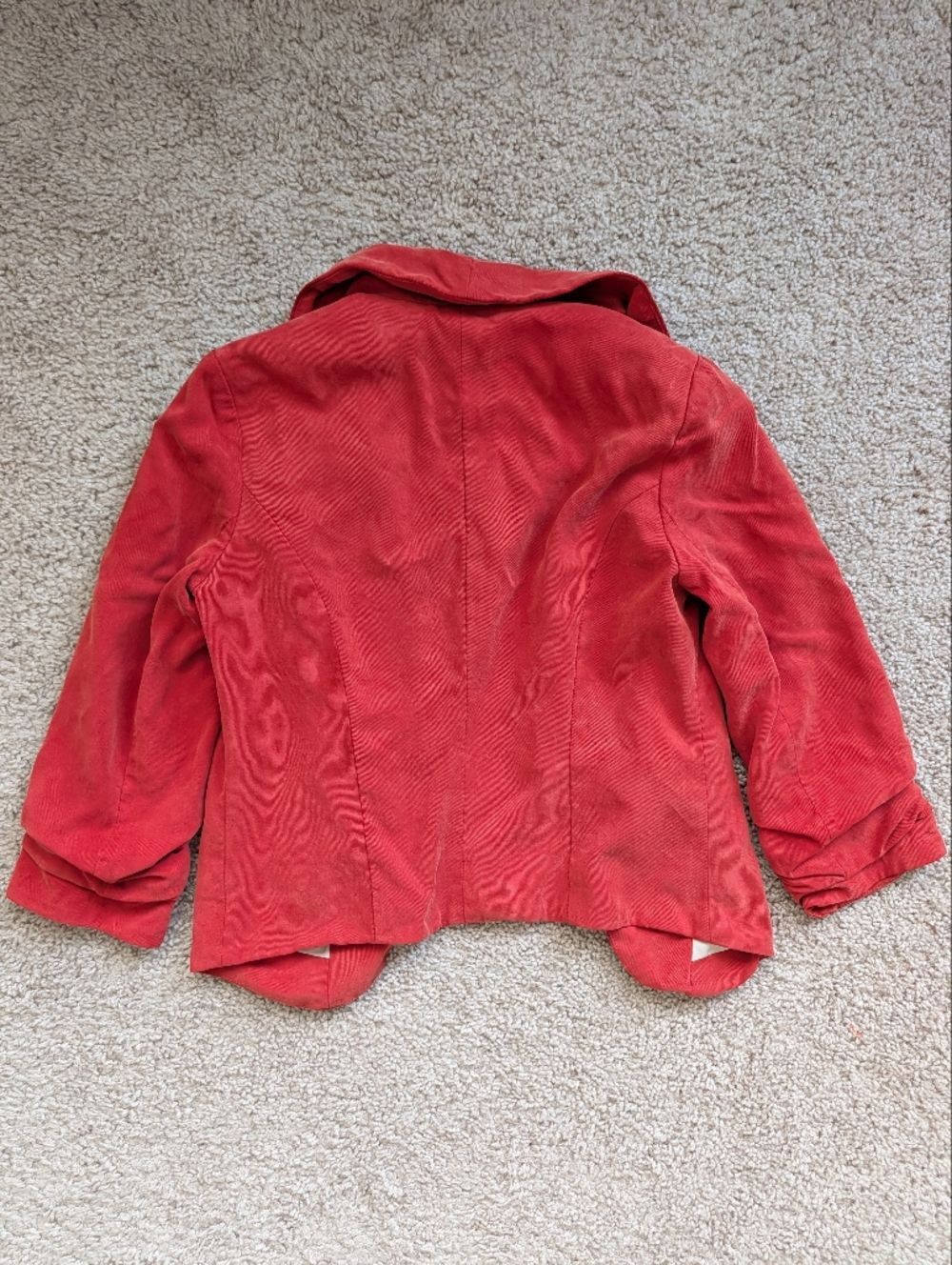 Anthropologie Cartonnier Womens Burnt Orange Open Front Blazer Jacket Size 6 - Picture 4 of 10